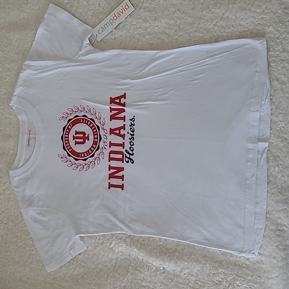 NEW Indiana University Hoosiers Tshirt Short slve Cotton Tee Property Womens Lrg - Picture 2 of 8